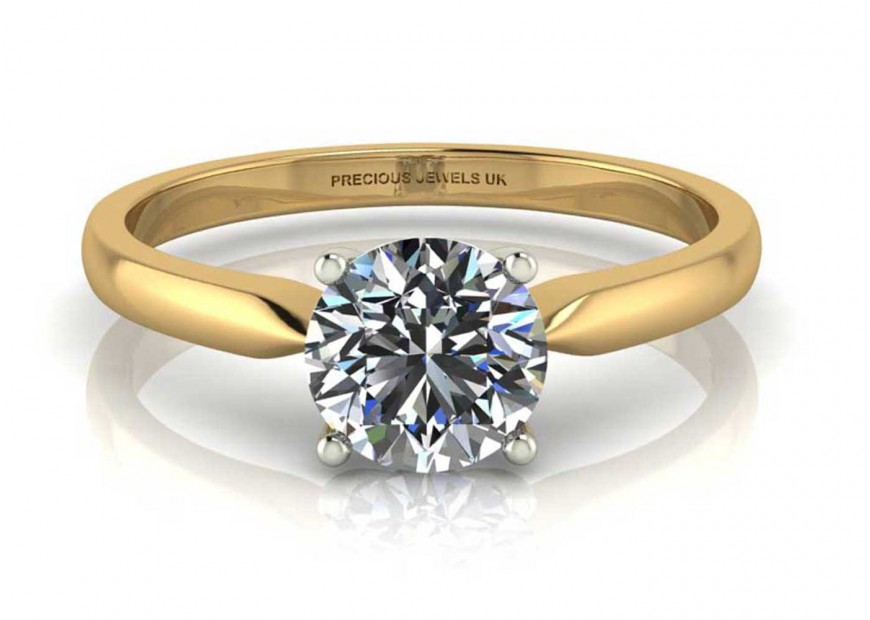 9ct Yellow Gold and White Gold Sparkle Cut Ladies Wedding Ring | 0010647 |  Beaverbrooks the Jewellers