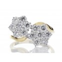 18ct Yellow Gold Flower Cluster Diamond Ring 2.00 Carats
