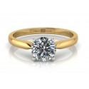 18ct Yellow Gold Single Stone Diamond Engagement Ring D SI 0.40 Carats