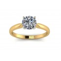18ct Yellow Gold Diamond Solitaire Engagement Ring D VS 0.20 Carats