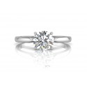 18ct White Gold Single Stone Diamond Engagement Ring J VS 0.20 Carats