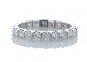 18ct White Gold Claw Set Eternity Diamond Ring 1.50 Carats