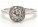 18ct White Gold Single Stone Engagement Diamond Ring Halo Setting 0.69 Carats