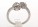 18ct White Gold Double Pear Shape Cluster Diamond Ring 0.83 Carats