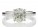 18ct White Gold Single Stone Claw Set Diamond Ring 2.01 Carats