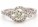 18ct White Gold Diamond Halo Set Engagement Diamond Ring 1.37 Carats