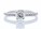 18ct White Gold Solitaire Diamond Ring With Stone Set Shoulders 0.63 Carats