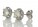 18ct White Gold Single Stone Halo Set Earrings 2.26 Carats