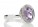 9ct White Gold Diamond and Amethyst Cluster Set Ring