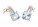 9ct White Gold Diamond And Blue Topaz Drop Earrings 0.05 Carats