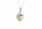 9ct White Gold Citrine Heart Shape Diamond Pendant 0.10 Carats