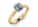 18ct Yellow Gold Single Stone Diamond Engagement Ring D SI 0.30 Carats