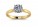 18ct Yellow Gold Diamond Solitaire Engagement Ring D VS 0.25 Carats