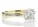 18ct Yellow Gold Single Stone Diamond Ring With Stone Set Shoulders 1.28 Carats