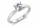 18ct White Gold Single Stone Diamond Engagement Ring F SI 0.30 Carats