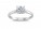 18ct White Gold Single Stone Diamond Engagement Ring F SI 0.50 Carats
