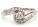 18ct White Gold Single Stone Twist Shoulders Diamond Ring 0.43 Carats