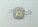 18ct White Gold Natural Fancy Yellow Diamond Halo Set Engagement Ring 0.72 Carats