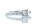 18ct White Gold Single Stone Princess Cut Diamond Ring With Set Shoulders 0.96 Carats