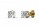 9ct Yellow Gold Single Stone Four Claw Set Diamond Earring H VS 0.33 Carats