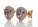 9ct Rose Gold Amethyst Diamond Earring 0.20 Carats