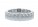 18ct White Gold Claw Set Eternity Diamond Ring 1.50 Carats